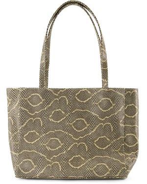 Chylak Embroidered-Design Tote Bag - Natural