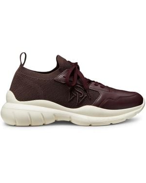 Stuart Weitzman Mesh Lace-Up Chunky Trainers - Brown