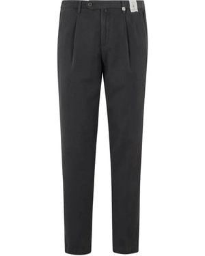 Myths Pleated-Front Pants - Grey