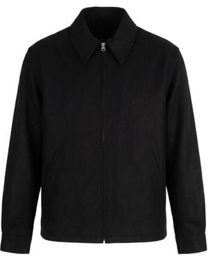 Kaptain Sunshine Zip-Up Shirt Jacket - Black