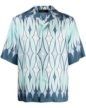 Amiri Arygle Printed Shirt - Blue