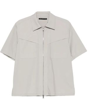 Low Brand Chemise À Fermeture Zippée - White