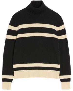 Valentino Garavani Vlogo High-Neck Embroidered Jumper - Black