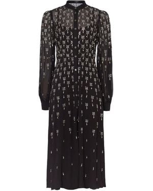 Temperley London パフスリーブ シャツドレス - ブラック