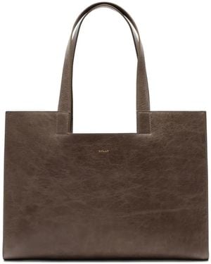 Bally Leather Tote Bag - Brown
