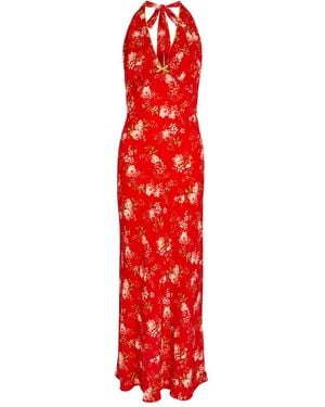 Never Fully Dressed Floral-Print Maxi Dress - Red