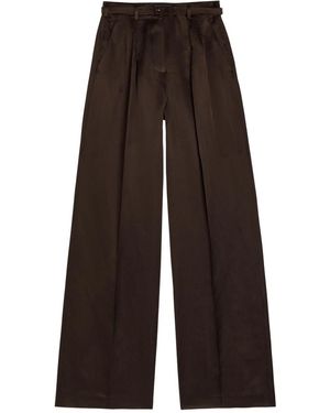 Gabriela Hearst Belt-Detail Trousers - Brown