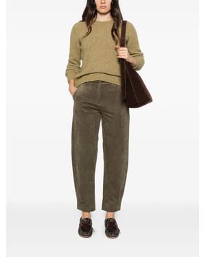 Cambio Odelia Concealed-Fastening Trousers - Natural