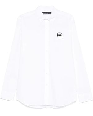 KARL LAGERFELD Ikon Shirt - White