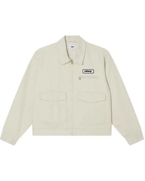 Obey Walter Work Jacket - White