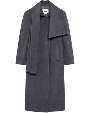 MSGM Cappotto Doppiopetto - Grigio