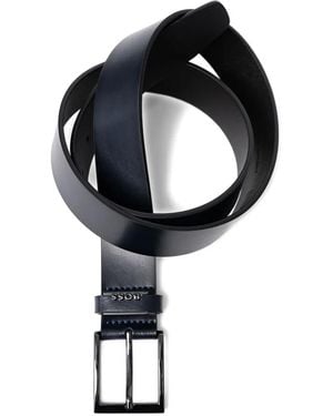 BOSS Square-Buckle Leather Belt - Black
