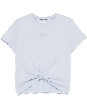 DKNY Stud-Embellishment T-Shirt - Blue