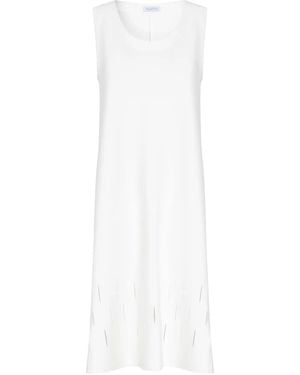 Gloria Coelho Sleeveless Cut-Out Hem Dress - White