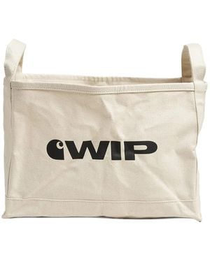 Carhartt Logo-Print Canvas Storage Bag - Natural