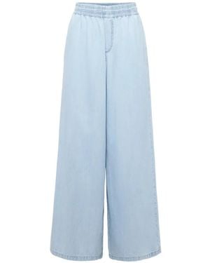 DRYKORN Ceiling Elasticated-Waistband Wide-Leg Jeans - Blue