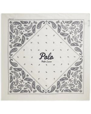 Polo Ralph Lauren Paisley-Print Bandanna - Gray