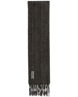 Our Legacy Estate Pressed-Wave Scarf - Black