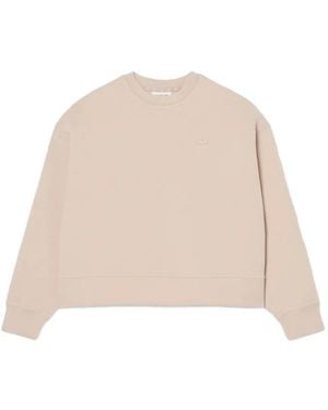 Lacoste Logo-Detail Sweatshirt - Natural