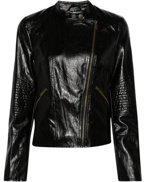 Twinset Zip Biker Jacket - Black