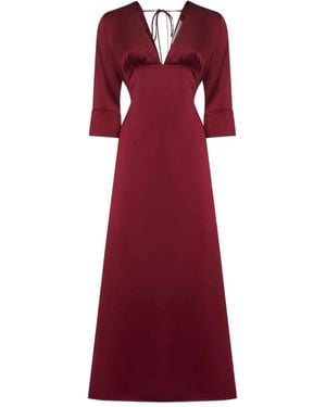 Blanca Vita Albox Flared Maxi Dress
