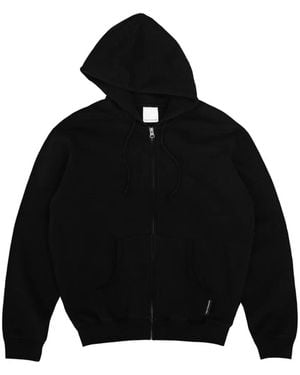 Gosha Rubchinskiy Logo-Patch Zip-Up Hoodie - Black