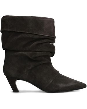 Ash 50Mm Suede Boots - Black