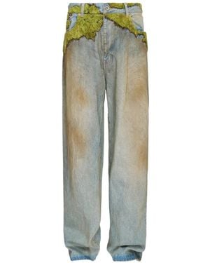 Doublet Moss Grown Wood Jeans - Green