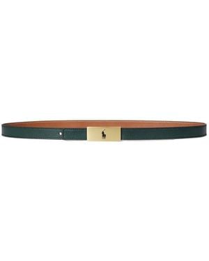 Polo Ralph Lauren Logo-Plaque Belt - White