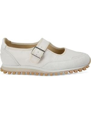 COMME DES GARÇON BLACK Leather Sneakers - White