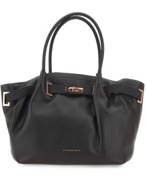 Alexander Smith Brooke Embossed-Logo Tote Bag - Black