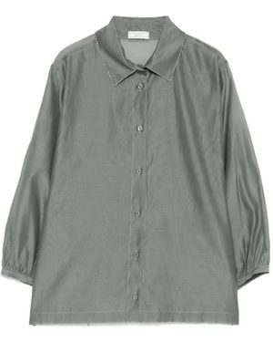 Peserico Button Sleeve Shirt - Grey