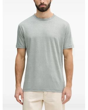 GANT Embroidered-Logo T-Shirt - Gray