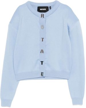 ROTATE BIRGER CHRISTENSEN Vest Met Knopen Met Logo - Blauw