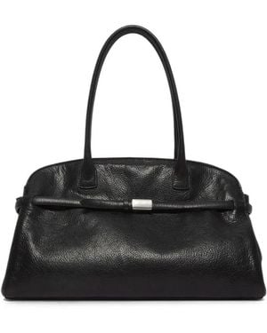 Orciani Large Aura Lagoon Embossed Tote Bag - Black