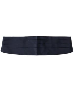 Caruso Silk Pleated Cummerbund - Blue