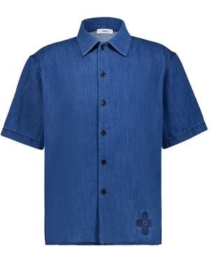 Commas Striped Denim Shirt - Blue