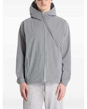 Post Archive Faction PAF Opening Hooded Zip Jacket - Grey