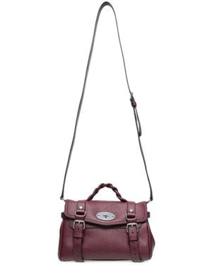 Mulberry Borsa A Spalla Alexa Mini Con Manico Intrecciato - Viola