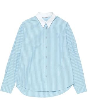 Acne Studios ストライプ シャツ - ブルー