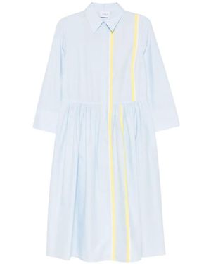 Akris Punto Robe À Détails Rayés - Blanc