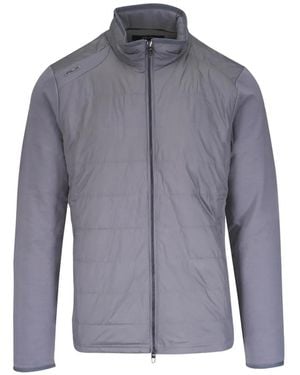 Ralph Lauren Quilted-Panel Zip-Up Jacket - Blue