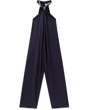 Stella McCartney Ball-Chain Halterneck Jumpsuit - Blue