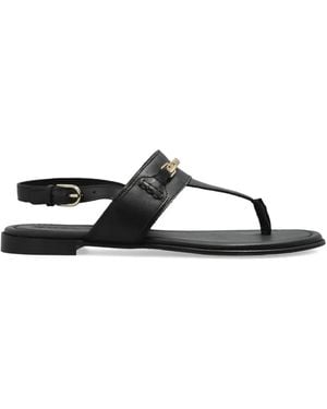 Furla Strap Leather Sandals - White