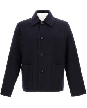 Paul Smith Button-Fastening Patch-Pocket Jacket - Blue