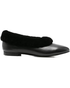 About Arianne Elias Leather Ballet Flats - Black