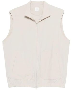 Eleventy Zipped Gilet - White