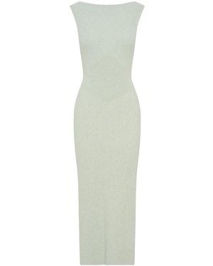 Anna Quan Gestricktes Midikleid - Grün