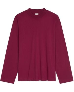 Dries Van Noten T-Shirt A Maniche Lunghe - Rosso