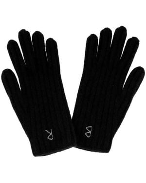 Ruslan Baginskiy Gants À Broderie - Black